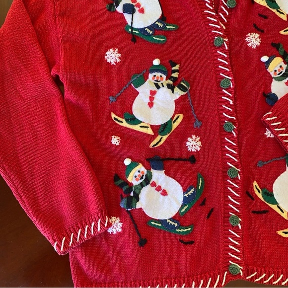 Ugly Christmas Sweater Holiday Snowmen ⛄️ - Picture 3 of 6